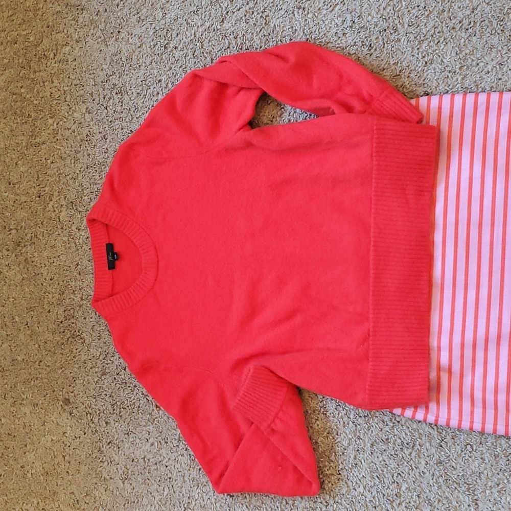 J Crew Red cozy Sweater